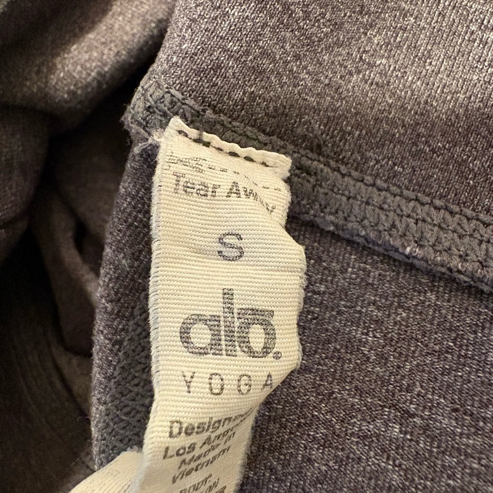 ALO Yoga Gray and White Goddess Leggings - Picture 4 of 5